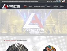 Tablet Screenshot of lightactioninc.com